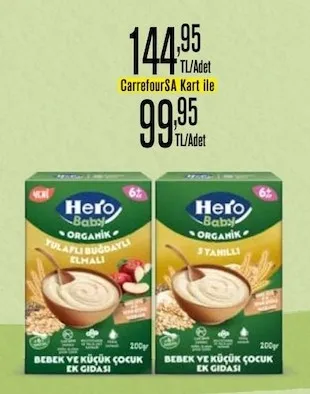 Hero Baby Organik Bebek Ek Gıdası 200G