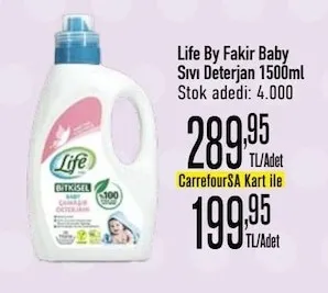 Life By Fakir Baby Sıvı Deterjan 1500Ml
