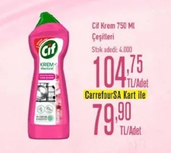 Cif Krem 750 Ml Çeşitleri
