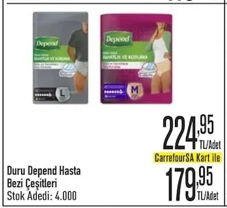 Duru Depend Hasta Bezi Çeşitleri