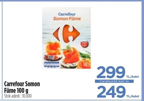 Carrefour Somon Füme 100 G