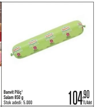 Banvit Piliç Salam 850 G