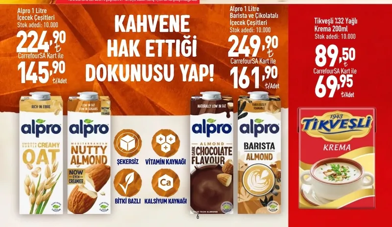 Alpro 1 Litre İçecek Çeşitleri