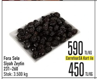 Fora Sele Siyah Zeytin 231-260