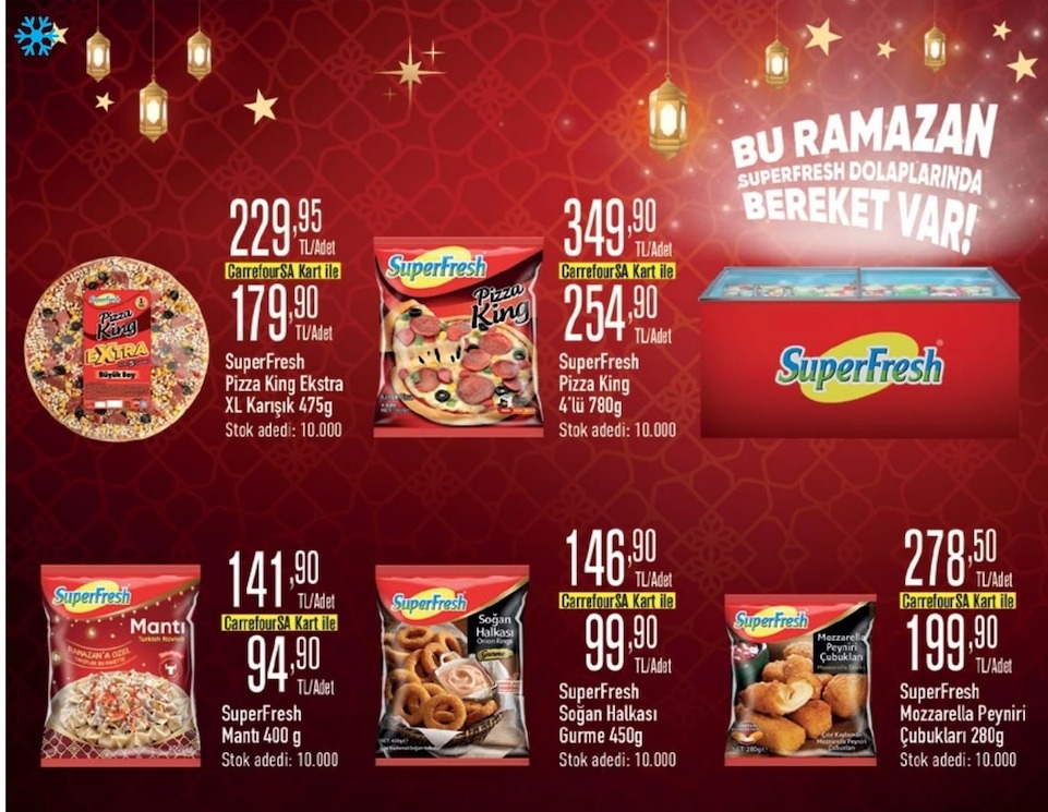 Superfresh Pizza King Ekstra Xl Karışık 475G
