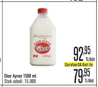 Eker Ayran 1500 Ml