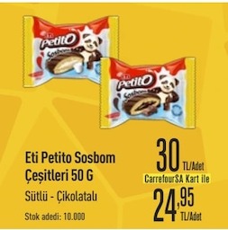Eti Petito Sosbom Çeşitleri 50 G