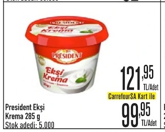 President Ekşi Krema 285 G