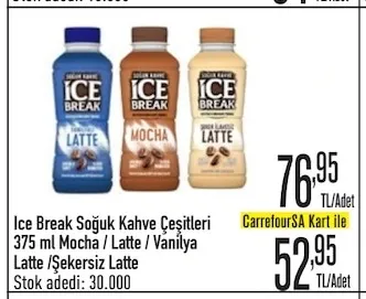 Ice Break Soğuk Kahve Çeşitleri 375 Ml