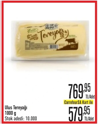 Ulus Tereyağı 1000 G