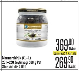 Marmarabirlik (Xl-L) 201-260 Zeytinyağı 500 G Pet