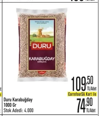 Duru Karabuğday 1000 Gr