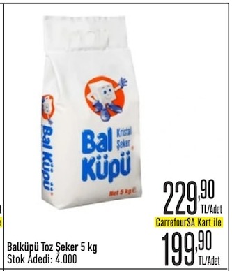 Balküpü Toz Şeker 5 Kg