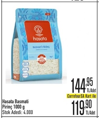 Hasata Basmati Pirinç 1000 G