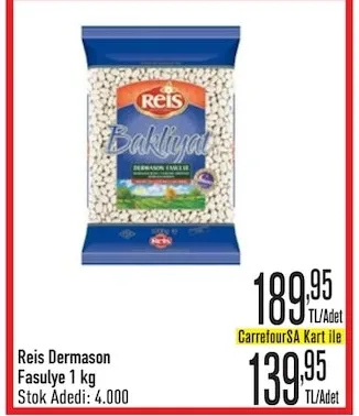 Reis Dermason Fasulye 1 Kg
