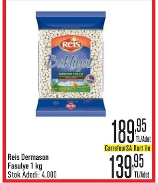 Reis Dermason Fasulye 1 Kg