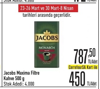 Jacobs Maxima Filtre Kahve 500 G