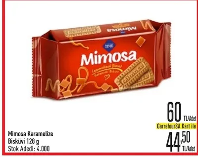Mimosa Karamelize Bisküvi 128 G