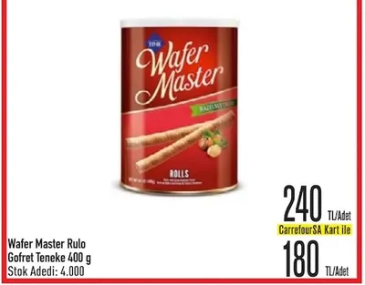 Wafer Master Rulo Gofret Teneke 400 G