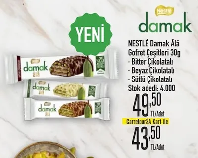 Nestlé Damak Âlâ Gofret Çeşitleri 30G