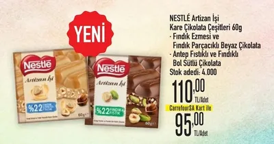 Nestlé Artizan İşi Kare Çikolata Çeşitleri 60G