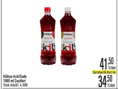 Kilikya Acılı/Sade 1000 Ml Çeşitleri