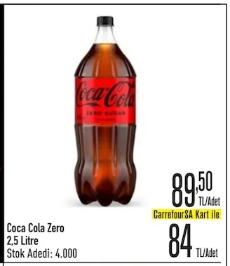 Coca Cola Zero 2.5 Litre