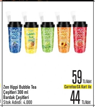 Zen Hippı Bubble Tea Çeşitleri 300 Mi