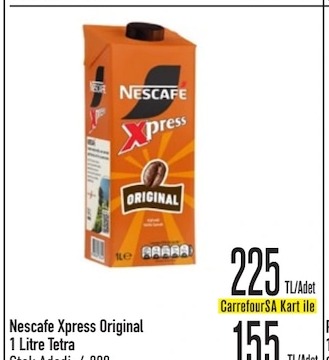 Nescafe Xpress Original 1 Litre Tetra