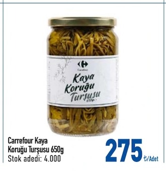 Carrefour Kaya Koruğu Turşusu 650G