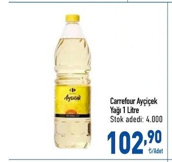 Carrefour Ayçiçek Yağı 1 Litre