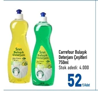Carrefour Bulaşık Deterjanı Çeşitleri 750Ml