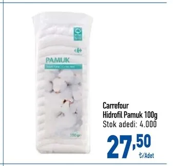 Carrefour Hidrofil Pamuk 100G