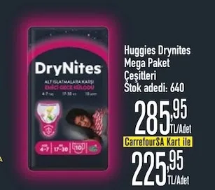 Huggies Drynites Mega Paket