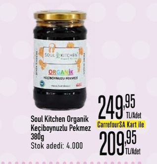 Soul Kitchen Organik Keçiboynuzlu Pekmez 380G