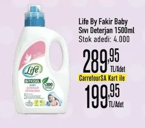 Life By Fakir Baby Sıvı Deterjan 1500Ml