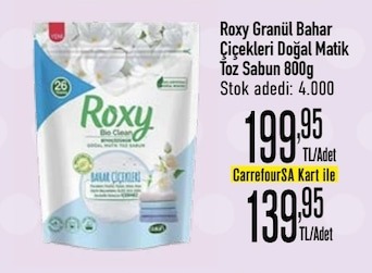 Roxy Granül Bahar Çiçekleri Doğal Matik Toz Sabun 800G