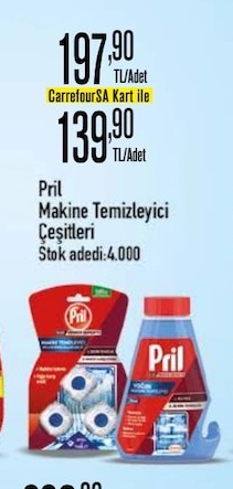 Pril Makine Temizleyici Çeşitleri