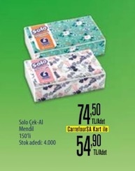Solo Çek-Al Mendil 150'Li
