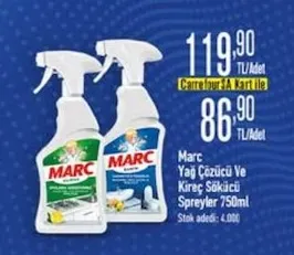 Marc Yağ Çözücü Ve Kireç Sökücü Spreyler 750Ml