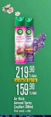Air Wick Aerosol Sprey Çeşitleri 300Ml