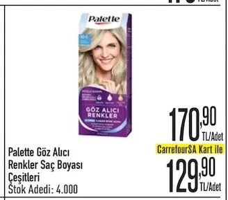 Palette Göz Alıcı Renkler Saç Boyası Çeşitleri