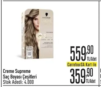 Creme Supreme Saç Boyası Çeşitleri