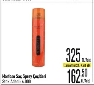 Morfose Saç Sprey Çeşitleri