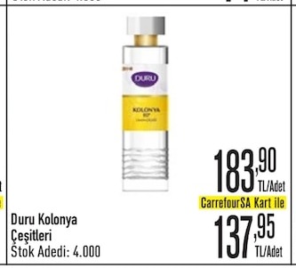 Duru Kolonya Çeşitleri
