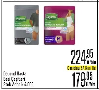 Depend Hasta Bezi Çeşitleri