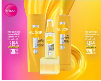 Elidor İpek Terapisi Şampuan 400 Ml/ Saç Kremi 350 Ml