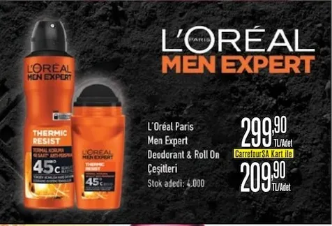 L'Oréal Paris Men Expert Deodorant & Roll On Çeşitleri