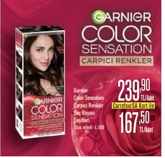 Garnier Color Sensation Çarpıcı Renkler Saç Boyası Çeşitleri