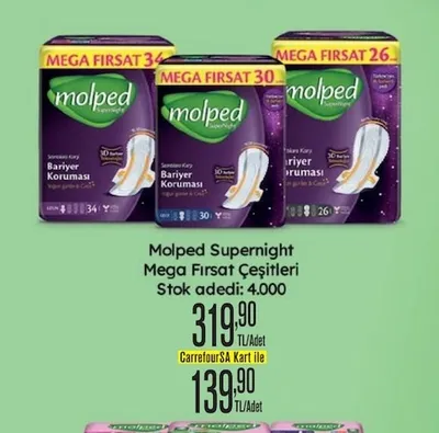 Molped Supernight Mega Fırsat Çeşitleri